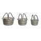 Игра на Кошници DKD Home Decor Помпони 43 x 43 x 43 cm
