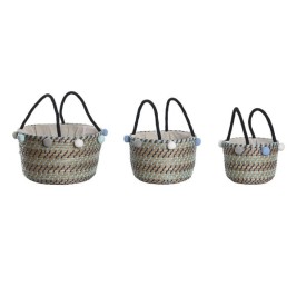 Игра на Кошници DKD Home Decor Помпони 43 x 43 x 43 cm
