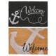 Изтривалка за Врата DKD Home Decor Гума Многоцветен (60 x 40 x 1,5 cm) (2 броя)