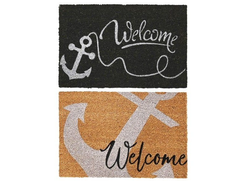 Изтривалка за Врата DKD Home Decor Гума Многоцветен (60 x 40 x 1,5 cm) (2 броя)