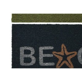 Изтривалка за Врата DKD Home Decor Син цвят тюркоаз Гума (60 x 40 x 1,5 cm) (2 броя)