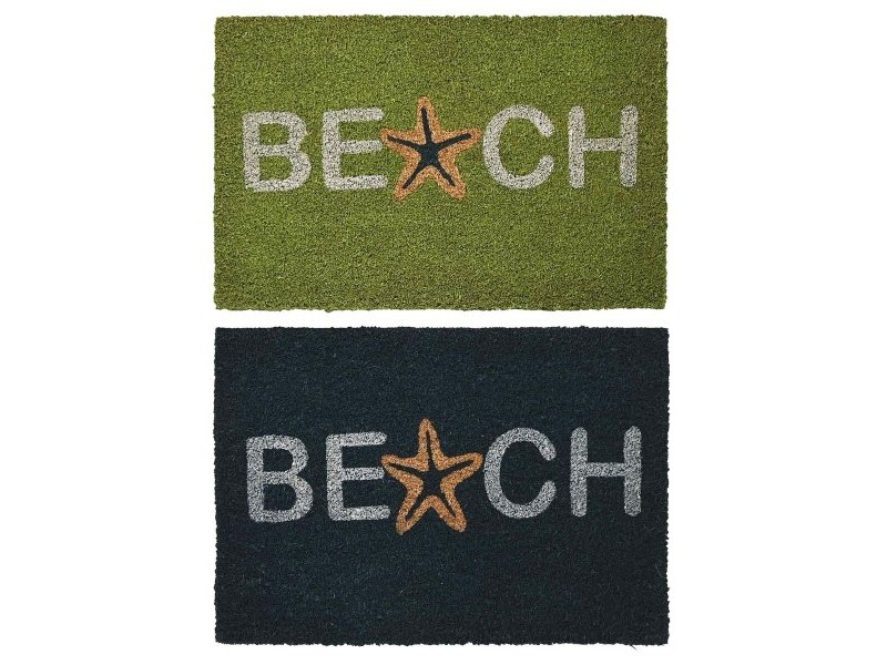 Изтривалка за Врата DKD Home Decor Син цвят тюркоаз Гума (60 x 40 x 1,5 cm) (2 броя)