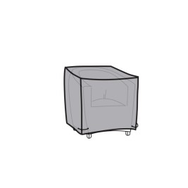 Калъф на Стол DKD Home Decor Черен Тъмно сив 100 x 100 x 80 cm