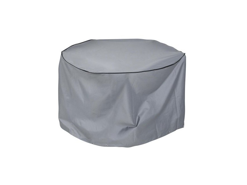 Защитен калъф DKD Home Decor Маса Черен Алуминий Тъмно сив (132 x 132 x 75 cm)