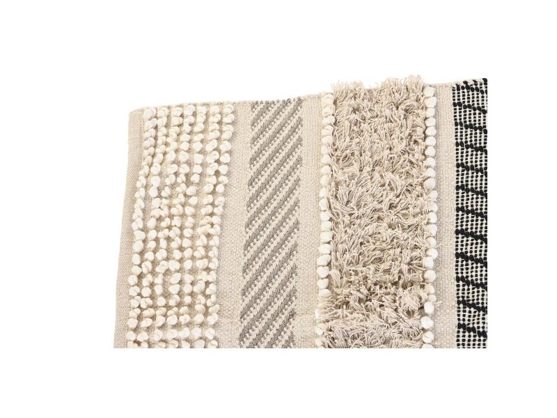 Килим DKD Home Decor 180 x 120 x 1 cm Черен Бежов Памук Boho Килим DKD Home Decor 180 x 120 x 1 cm Черен Бежов Памук Boho