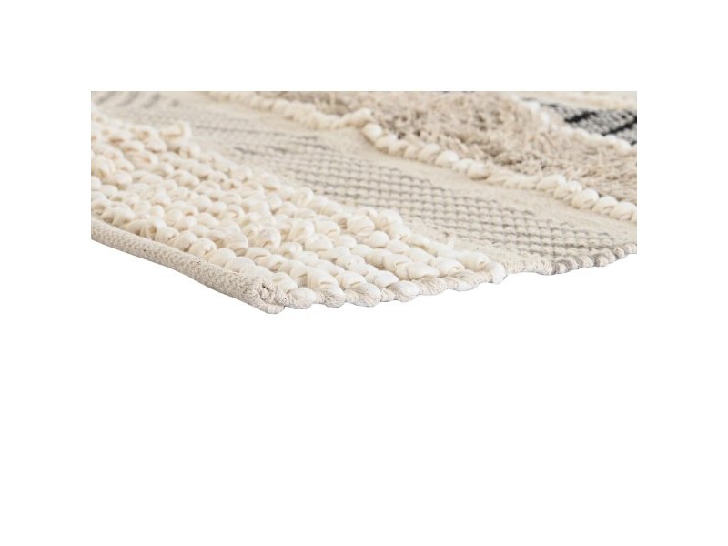 Килим DKD Home Decor 180 x 120 x 1 cm Черен Бежов Памук Boho