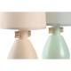 Настолна лампа DKD Home Decor Плат полиестер Зелен Сметана Каменинов 220 V 40 W (2 броя) (16 x 16 x 27 cm)