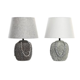 Настолна лампа DKD Home Decor Черен Плат полиестер Зелен Каменинов 220 V 50 W (24 x 24 x 34 cm) (2 броя)