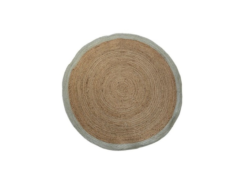 Килим DKD Home Decor 200 x 200 x 1 cm Scandi Естествен полиестер Памук Зелен Светло кафяв Юта