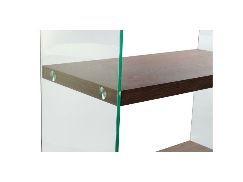 Лавица DKD Home Decor Тъмно сив Кристал Oрех Дървен MDF 80 x 40 x 150 cm (1)