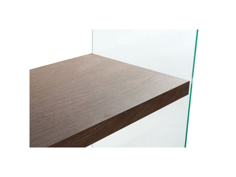 Лавица DKD Home Decor Тъмно сив Кристал Oрех Дървен MDF 80 x 40 x 150 cm (1)