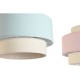Полилей DKD Home Decor 40 x 40 x 30 cm Зелен Светло розово 50 W (2 броя)