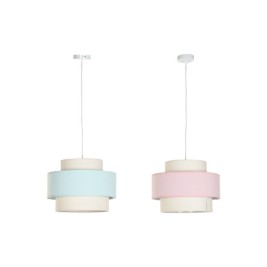 Полилей DKD Home Decor 40 x 40 x 30 cm Зелен Светло розово 50 W (2 броя)