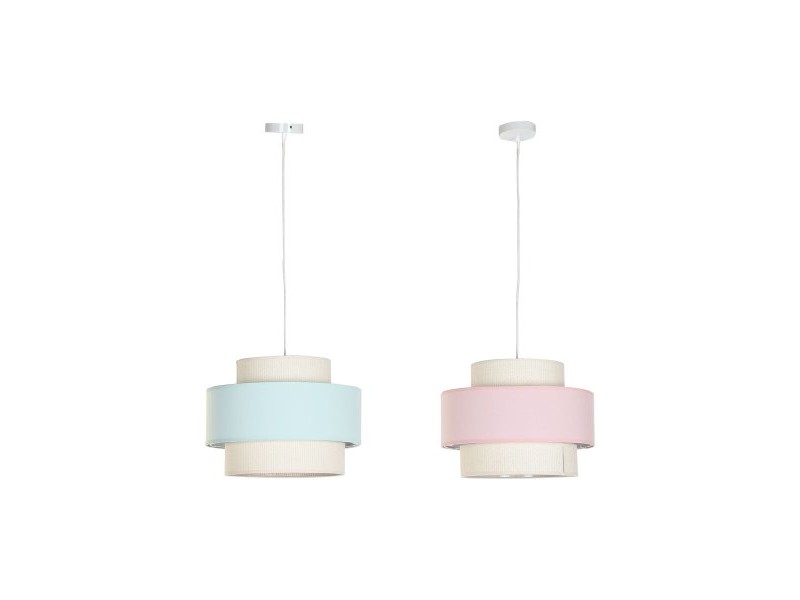 Полилей DKD Home Decor 40 x 40 x 30 cm Зелен Светло розово 50 W (2 броя)