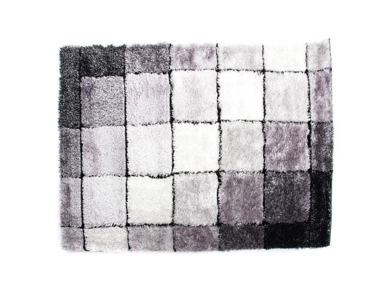 Килим DKD Home Decor Черен полиестер Бял Картини 120 x 180 x 2 cm