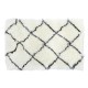Килим DKD Home Decor 120 x 180 x 5 cm полиестер Бял Ромб