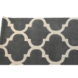Килим DKD Home Decor 160 x 230 x 2 cm Сив полиестер Етнически