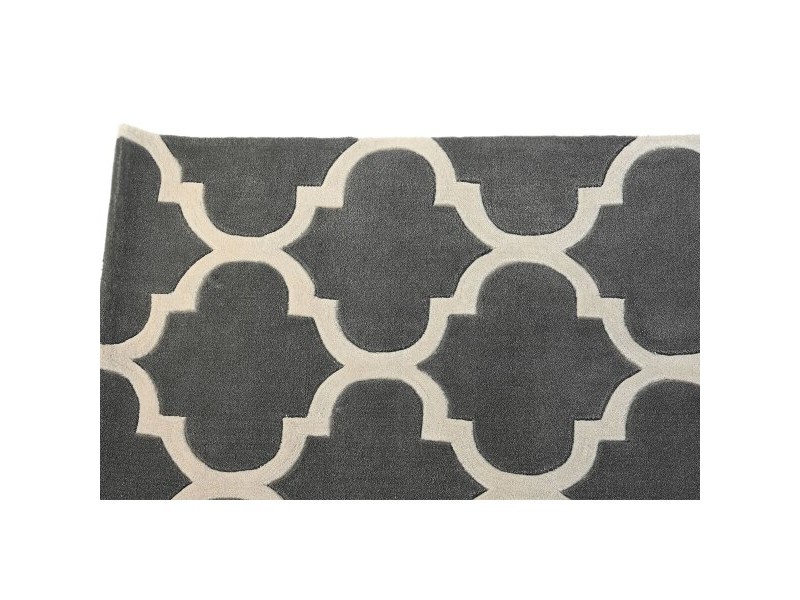 Килим DKD Home Decor 160 x 230 x 2 cm Сив полиестер Етнически