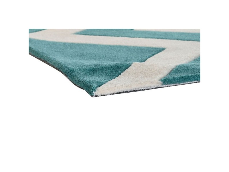 Килим DKD Home Decor полиестер Зиг-Заг Двуцветен 120 x 180 x 2 cm