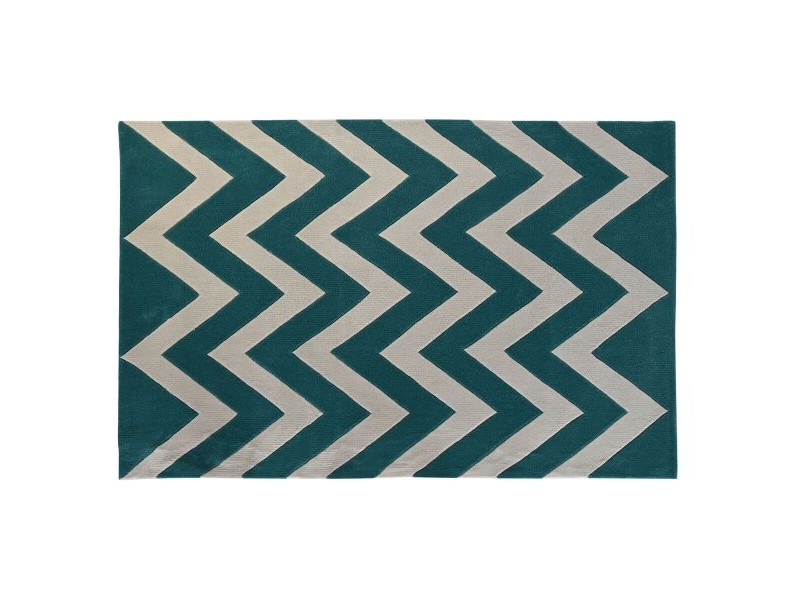 Килим DKD Home Decor полиестер Зиг-Заг Двуцветен 120 x 180 x 2 cm