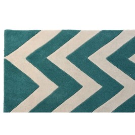 Килим DKD Home Decor 160 x 230 x 2 cm полиестер Зиг-Заг Двуцветен