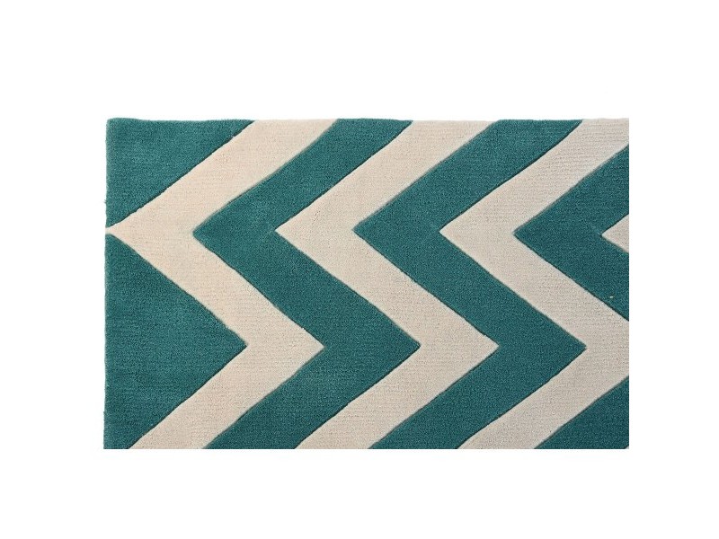 Килим DKD Home Decor 160 x 230 x 2 cm полиестер Зиг-Заг Двуцветен