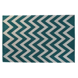 Килим DKD Home Decor 160 x 230 x 2 cm полиестер Зиг-Заг Двуцветен