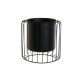 Саксия DKD Home Decor Черен Метал 26 x 26 x 26 cm
