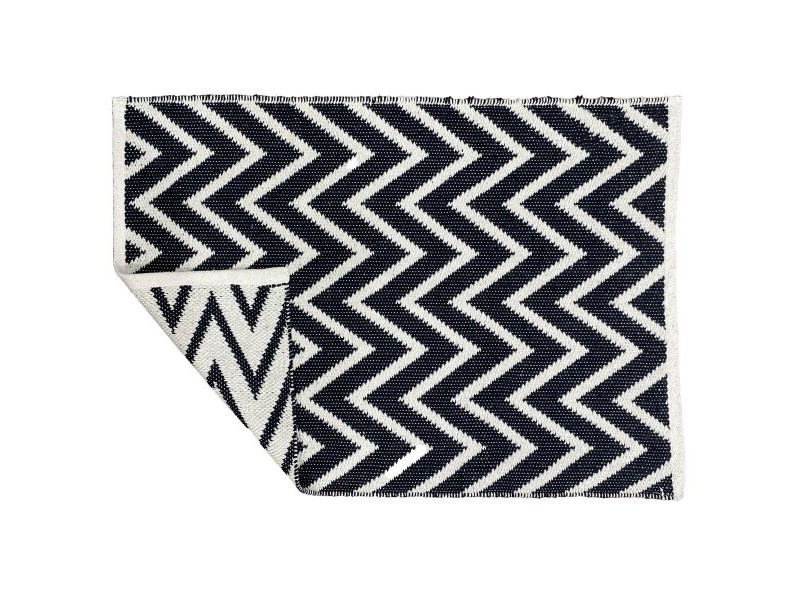 Килим DKD Home Decor Зиг-Заг Двуцветен Град (120 x 180 x 1 cm)