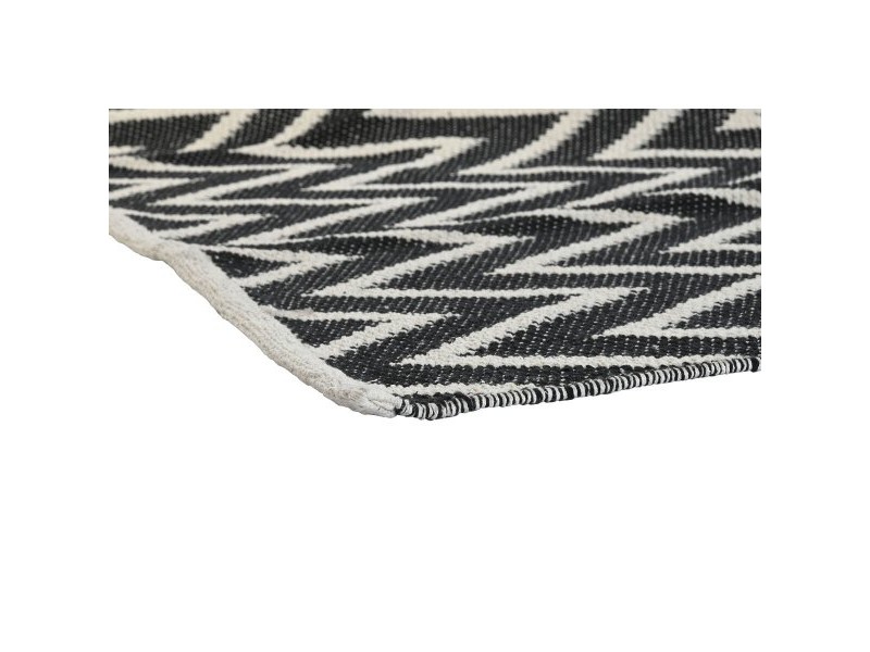 Килим DKD Home Decor Зиг-Заг Двуцветен Град (120 x 180 x 1 cm)