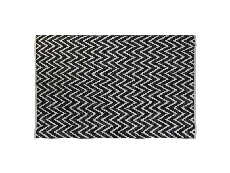 Килим DKD Home Decor Зиг-Заг Двуцветен Град (120 x 180 x 1 cm)