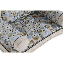 Градинско кресло DKD Home Decor Син Бежов 90 x 55 x 18 cm