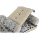 Градинско кресло DKD Home Decor Син Бежов 90 x 55 x 18 cm