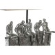 Настолна лампа DKD Home Decor 36 x 21,5 x 43 cm Сребрист Бежов Метал Смола 220 V 50 W