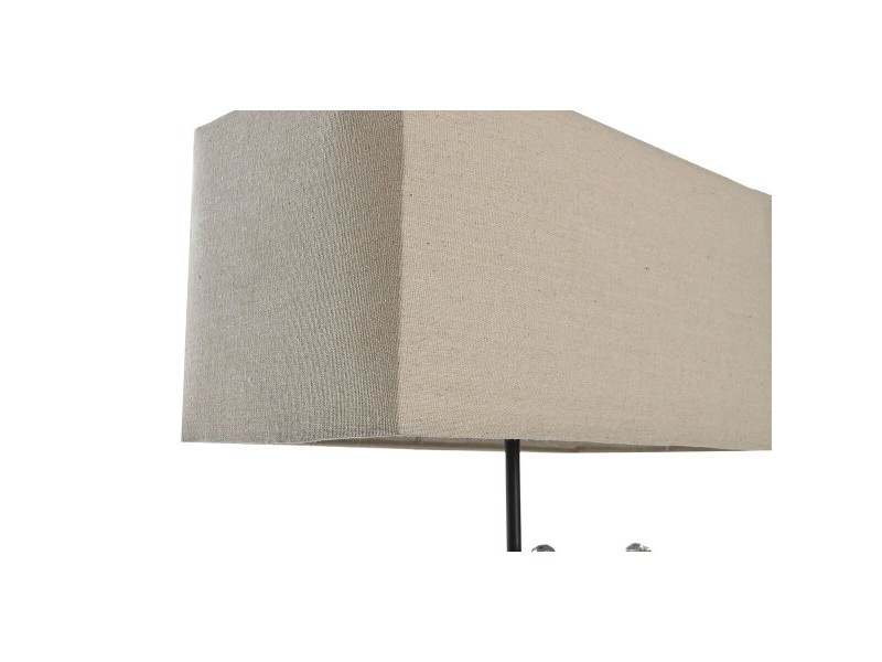 Настолна лампа DKD Home Decor 36 x 21,5 x 43 cm Сребрист Бежов Метал Смола 220 V 50 W