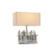 Настолна лампа DKD Home Decor 36 x 21,5 x 43 cm Сребрист Бежов Метал Смола 220 V 50 W