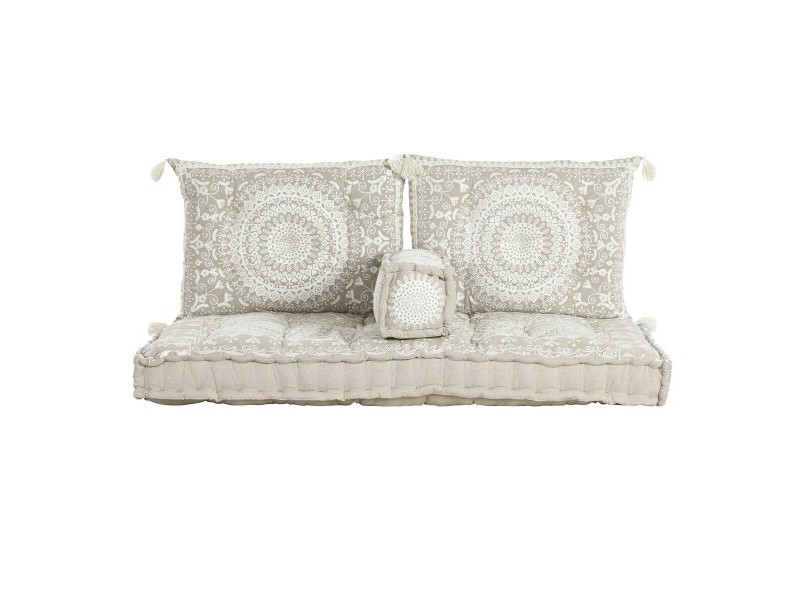 Градинско кресло DKD Home Decor Бежов 155 x 76 x 65 cm