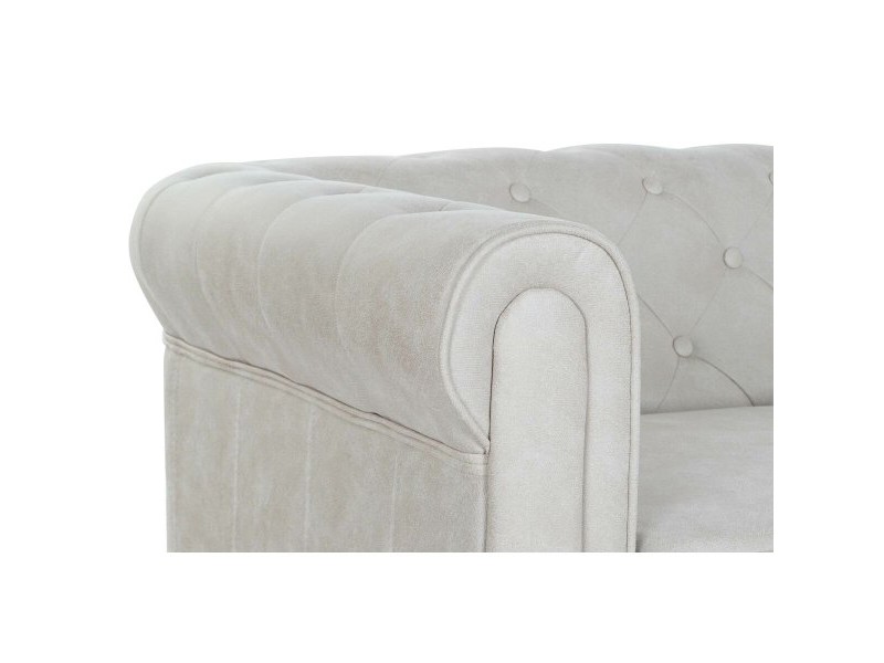 Фотьойл DKD Home Decor 151 x 82 x 70 cm Естествен Дървен Кафяв Сметана Vintage