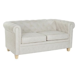Фотьойл DKD Home Decor 151 x 82 x 70 cm Естествен Дървен Кафяв Сметана Vintage
