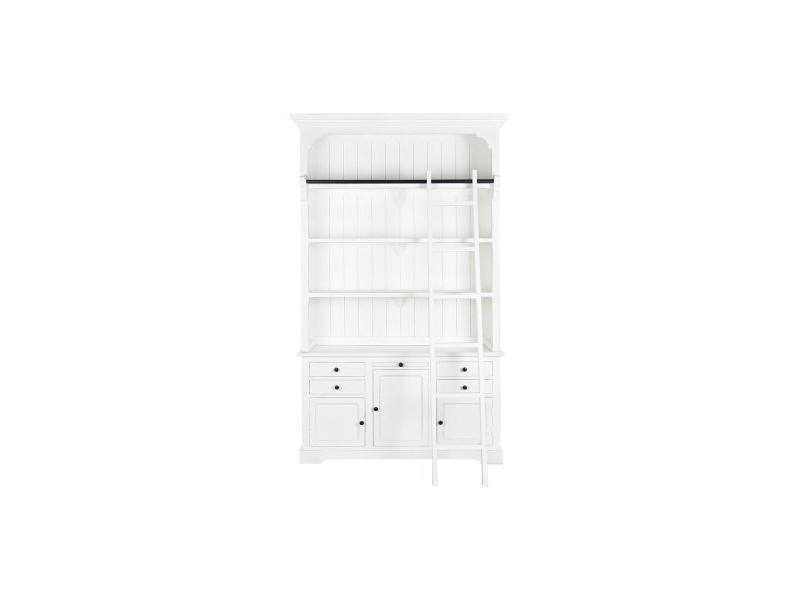 Лавица DKD Home Decor Бял Дървен MDF 137 x 38 x 234 cm