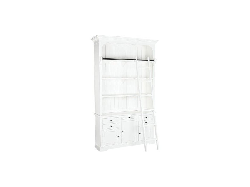 Лавица DKD Home Decor Бял Дървен MDF 137 x 38 x 234 cm