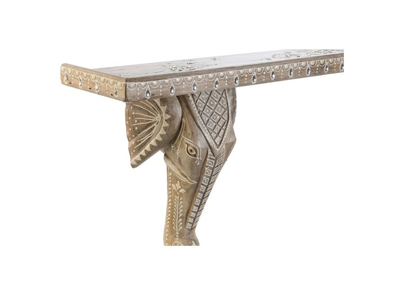 Рафтове DKD Home Decor Бял Естествен Дърво манго 78 x 15 x 28 cm