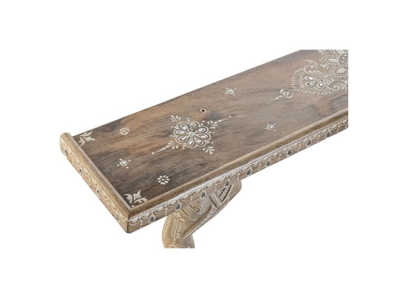Рафтове DKD Home Decor Бял Естествен Дърво манго 78 x 15 x 28 cm