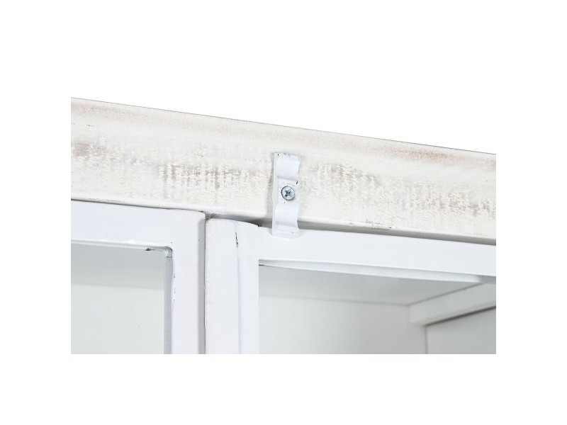 Лавица DKD Home Decor Бял Черен Метал Дърво манго 170 x 45 x 200 cm Лавица DKD Home Decor Бял Черен Метал Дърво манго 170 x 45 x 200 cm