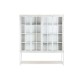 Лавица DKD Home Decor Бял Черен Метал Дърво манго 170 x 45 x 200 cm