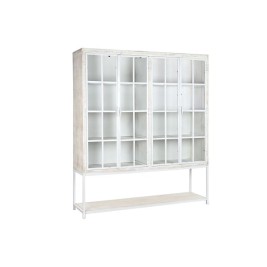 Лавица DKD Home Decor Бял Черен Метал Дърво манго 170 x 45 x 200 cm