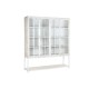 Лавица DKD Home Decor Бял Черен Метал Дърво манго 170 x 45 x 200 cm