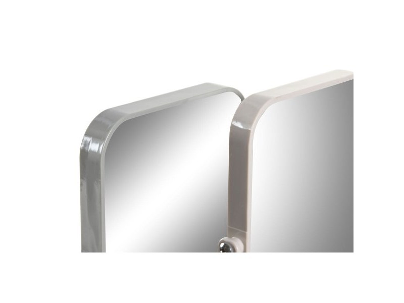 Огледало със Скоба за Монтиране DKD Home Decor Бежов Сив Сметана полистирен 15 x 2,5 x 19,2 cm (2 броя)