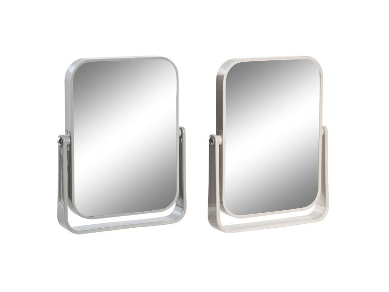 Огледало със Скоба за Монтиране DKD Home Decor Бежов Сив Сметана полистирен 15 x 2,5 x 19,2 cm (2 броя)