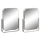 Огледало със Скоба за Монтиране DKD Home Decor Бежов Сив Сметана полистирен 15 x 2,5 x 19,2 cm (2 броя)